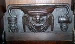 St Mary and St Nicholas church Beaumaris Anglesey early 16th century welsh misericords misericord misericorde misericordes Miserere Misereres miserikordie misericorden Misericórdia Misericordia miséricordes choir stalls Woodcarving woodwork pity seats Beaumaris n9.2.jpg